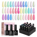 modelones Gel UV LED Nail Lamp with UV Gloves and Nail Art Brushes Set, Nail Art Design Pen Painting Tools with Nail Extension Gel Brush, Nail Art Liner Brush and Nail Dotting Pen for Gel Polish Mani
