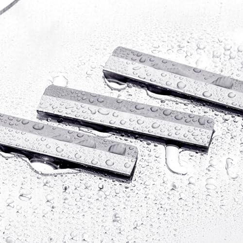 Straight Razor Blades, 50 Pcs Stainless Steel Brow Razor Single Edge Disposable Safety Razors Blades Eyebrow Trimmer Facial Hair Removers Shaving Tools for Men and Women