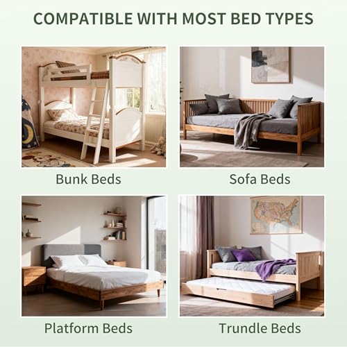 Twin Size Bunkie Board 75x38 Inches Bed Support - Stops Sagging, Noise-Reducing