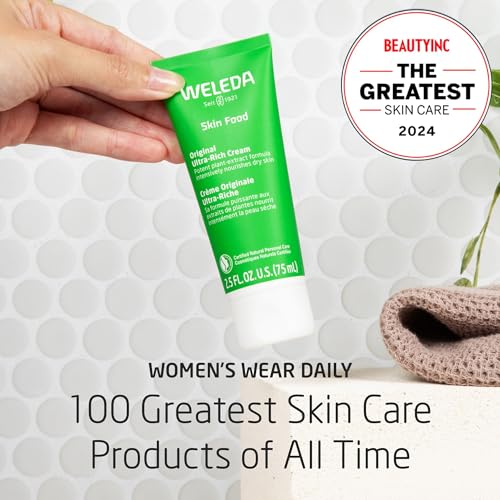 Weleda Skin Food Cream, Lip Balm & Body Moisturizer Bundle - 2.5oz Ultra-Rich Cream, 0.17oz Nourishing Lip Treatment