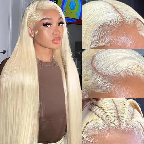 Resore 613 Blonde Lace Front Wig 26 Inch 13x6 HD Transparent Full & Thick Human Hair, Glueless, Pre-Plucked with Baby Hair Variation ST