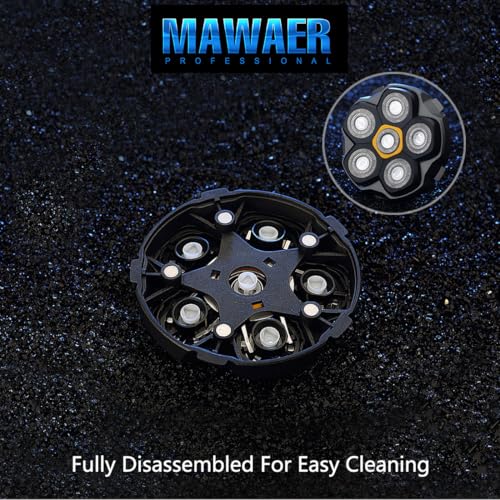 2 pcs Half of the 6 Blade Magnetic Replacement Shaving Head£¬ Head shaver replacement heads
