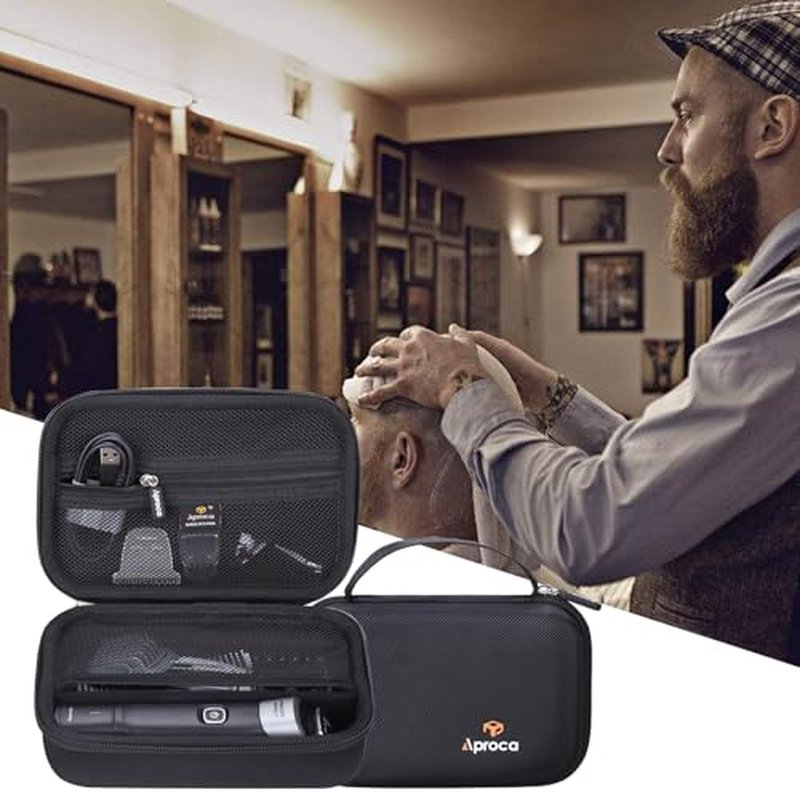 Aproca Hard Case Compatible with Philips NorelcoSeries 3000 5000 MG3740/40 MG3750/50 MG5970/49 Men's Electric Trimmer Shaver, Storage Portable Bag for Accessories (Case Only)