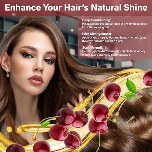 Plant Guru Cherry Kernel Oil 32 fl. oz. Cold Pressed 100% Pure & Natural Carrier ? Skin, Face, Body & Hair Growth Moisturizer. Great for DIY Creams, Lotions, and Lip Balms.