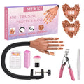 Practice Nail Hand with Tips - Flexible Acrylic Nail Practice Hand - A Practice Hand