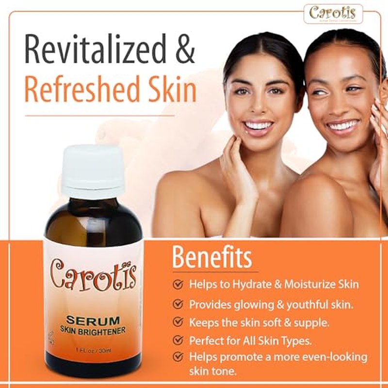 CAROT?S Brightening Serum 1oz - Formulated to Fade Brown Spots, with Alpha Arbutin Complex and Beta Carotene