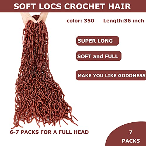 7 Packs 36 Inch Faux Locs Crochet Hair Soft Locs for Women - Variation of THIS listing #350