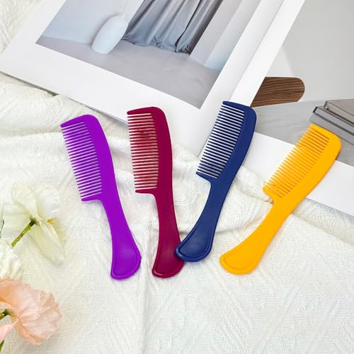Pack of 250 Colorful Travel Hair Combs - Individually Wrapped, Portable Detanglers