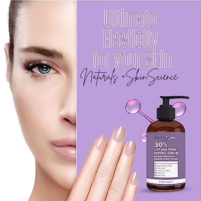 Lift & Firm 30% Peptide Serum for Face ? Anti-Aging Serum with Vitamin C, E, Matrixyl 3000, Aloe Vera & Hyaluronic Acid ? Multi-Peptide Formula to Lift, Firm & Rejuvenate Skin (8 fl oz)