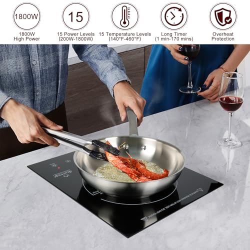 Medium Portable Built-in Induction Cooktop 1800W - Duxtop