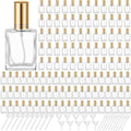 Glass Perfume Bottles Set 90 Pack 15ml Silver Travel Refillable Containers