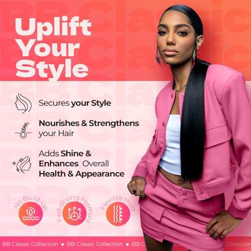 Bronner Bros Pump It Up Styling Spritz Regular 80% ? Fast-Dry Hair Spray with Vitamin B5, Silk Amino Acids & Proteins ? Flexible Hold Finishing Spritz Hairspray, No Build-up or Stiffness ? 8oz