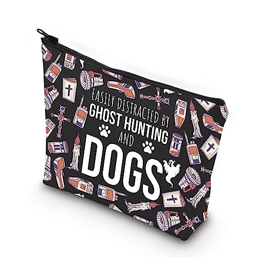 WCGXKO Dog Lover gift Dog Owner gift Adventurers Gift Hallowen Day Gift Zipper Pouch Makeup Bag (HUNTING AND DOGS)