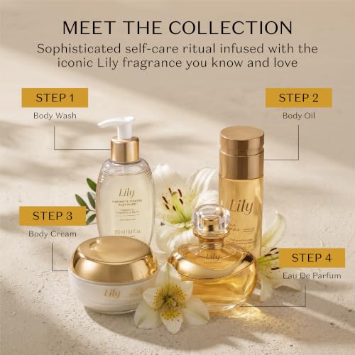 Lily Satin Body Oil - Deep Hydrating, Fragrance Primer & Glow - 5 fl oz