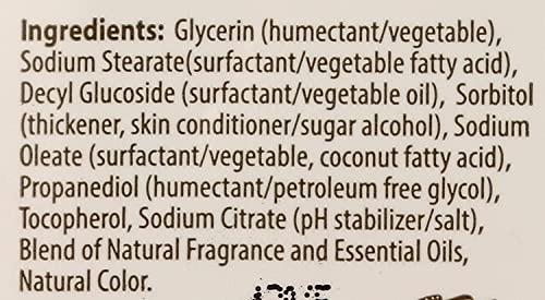 Glycerine Bar Soap with Vitamin E - Moisturizing Natural Skin Care, 4 oz, 12 Pack