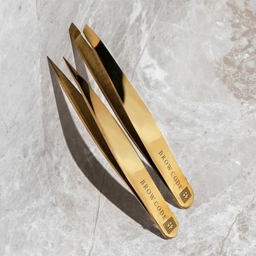 Eyebrow Tweezers - Pointed Precision Hair Removal - Stainless Steel, Anti-Rust