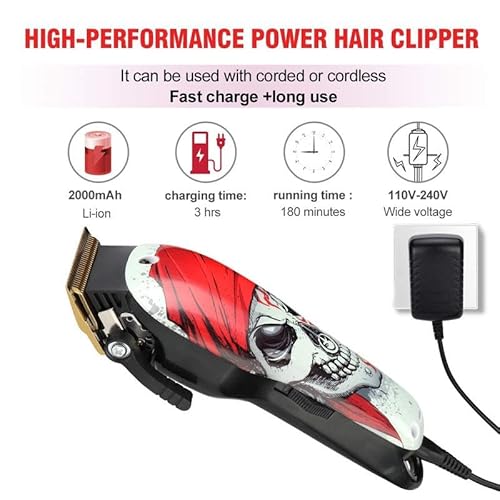 Ruzros-4YT-X12 2000mAh RechargeableHair Clipper Comfort