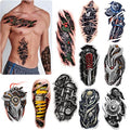 ROARHOWL Very cool machine 3D realistic fake tattoos£¬wound robot makeup Temporary Tattoos for men women (Design 5)