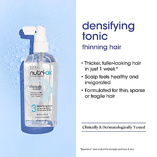 NUTRI-OX Densifying Tonic for Thin Hair 4 Fl Oz - Thicker, Fuller Hair