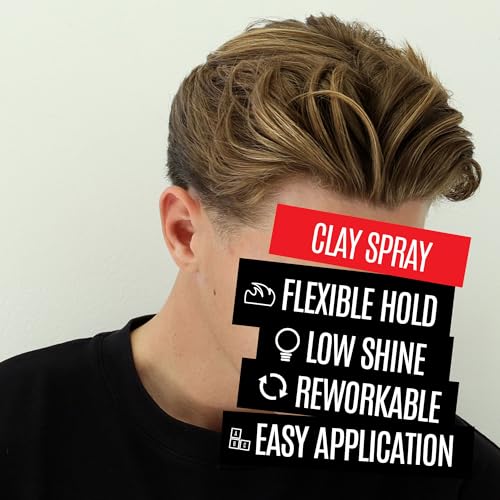 Men's Texturizing Clay Spray with Matte Finish - Volume & Hold 5oz