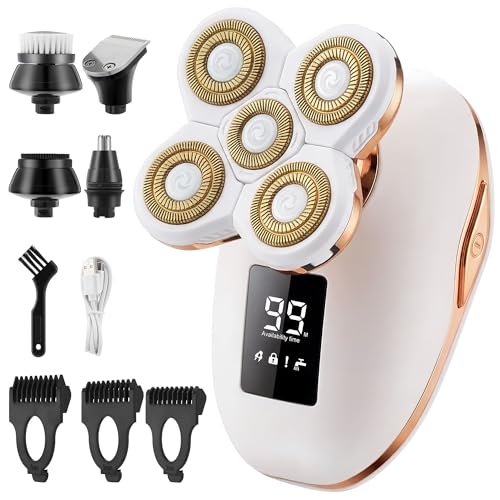 Women's 5-in-1 Electric Shaver Kit Wet & Dry Bikini Trimmer Facial Hair Removal