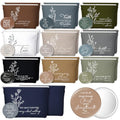 Christian Gifts for Women Set - Neutral Colors & Aesthetic Style, 20 Makeup Bags & Mirrors