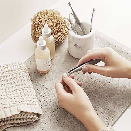 Premium Stainless Steel Cuticle Nippers for Precise Nail Care - Frosted Silver