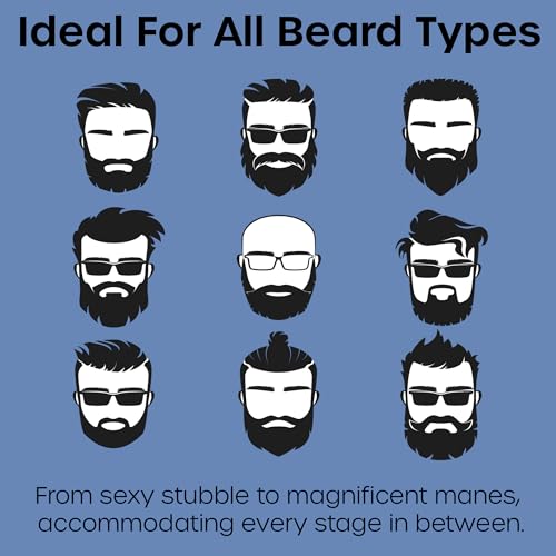 Beard Scrubber with Hook - Silicone Facial Hair Cleansing & Exfoliating Brush for Men