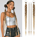 Ombre Blonde Braided Ponytail Extension for Women - T6/86K Medium Brown to Beige Blonde