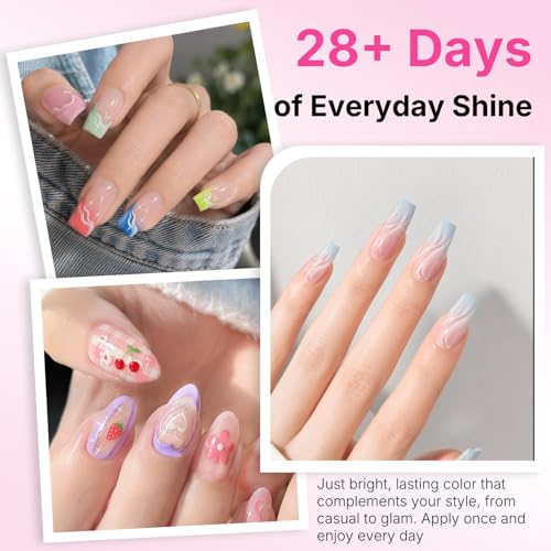 YiJiAre 24-Pack Airbrush Gel Nail Polish Set 15ml Each - High Pigment, No Dilution, Home Salon Use