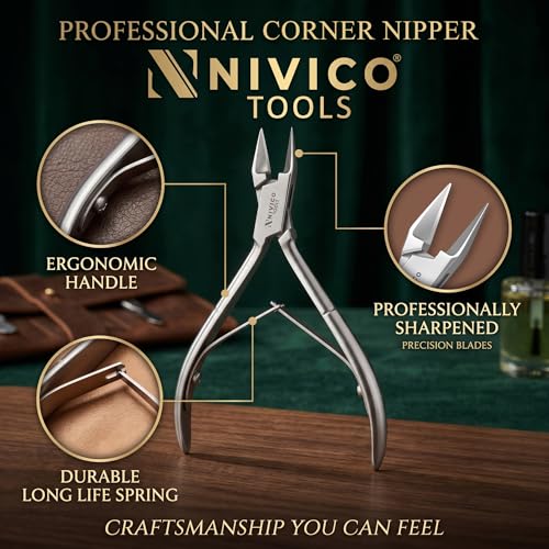 Ingrown Toenail Nipper - Surgical Stainless Steel Podiatry Trimmer for Thick Nails