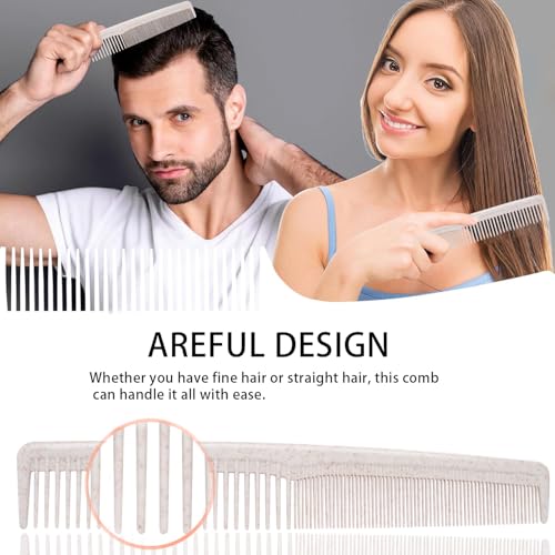 Disposable Wheat Straw Hair Combs Bulk 100 Pack - Light, Durable & Gentle on Scalp