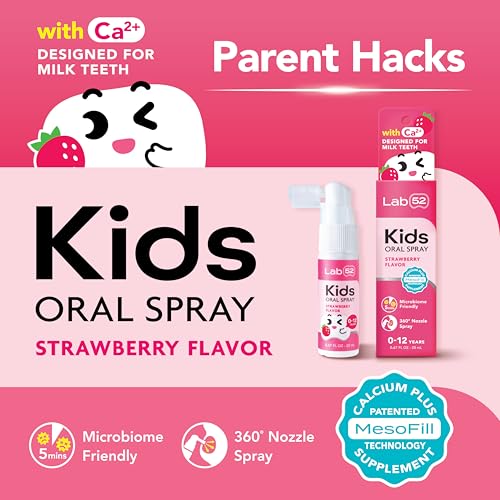 Kids Oral Spray Gift Box - Strawberry Fluoride-Free Toothpaste Helper (3 Pack)