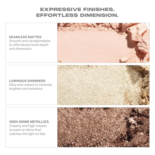 Morphe ChromaPlus 12-Pan Eyeshadow Palette - Flickering Sands Neutral & Metallic Shades