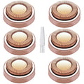 Facial Hair Remover Replacement Heads Gen 1 for Finishing Touch Flawless Facial Hair Removal,Effective Compatible with Flawless Shaver Tool for Women 18K Gold-Plated Rose Gold, 6 pcs,As Seen On TV.