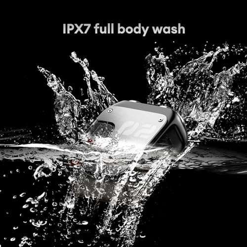 PAXA Gray Mini Electric Shaver for Men, Portable Rotary Razor, Waterproof & Fast Charging