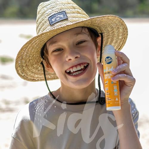 Kids Zinc Sunscreen SPF 50 Mineral Sunblock Pump 100g - Reef Safe & Water-Resistant