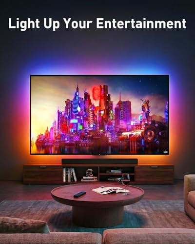 PERLESMITH Full Motion TV Wall Mount 16-Inch Wood Stud Compatible for 37-86 Inch TVs with LED Light