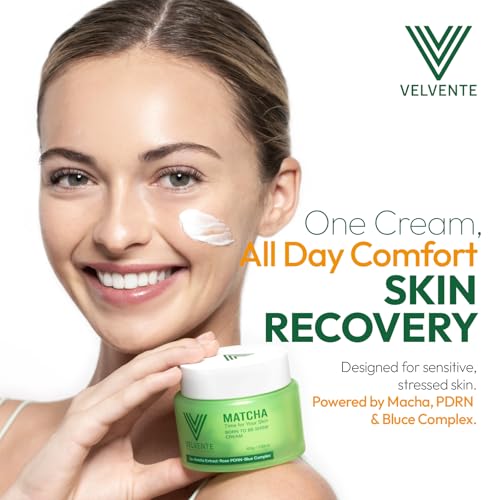 Matcha Hydrating Facial Moisturizer, Rose PDRN All-in-One Skin Face Cream for Redness, Dark Spot, Acne-Prone Skin, Brightening, Anti-Aging, Barrier Support Cream, Korean Skincare 3.53 oz