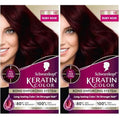 Schwarzkopf Keratin Color Permanent Hair Color, 1.8 Ruby Noir, 1 Application - Professionally Inspired Permanent Hair Dye, for up to 80% Less Breakage vs Untreated Hair and up to 100% Gray Coverage