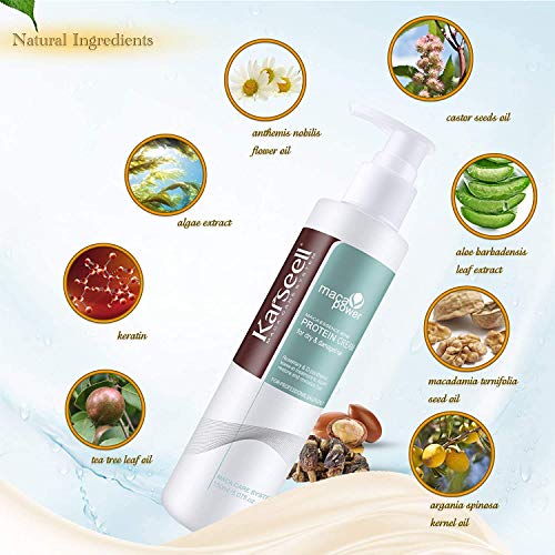 Karseell Argan Oil Hair Serum & Repair Protein Leave-In Conditioner 150ml - Nourishes & Repairs Dry Damaged Hair