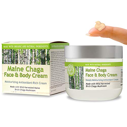 My Berry Maine Chaga Face & Body Moisturizer - Natural Lightweight Lotion, 4 oz