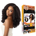 Kinky Edges Wig - 16 Inch Synthetic Kinky Roller Set Dark Brown - Sensationnel