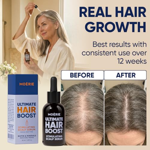 Moerie Hair Growth Serum Triple Set - Natural Hair Loss Treatment for Men & Women