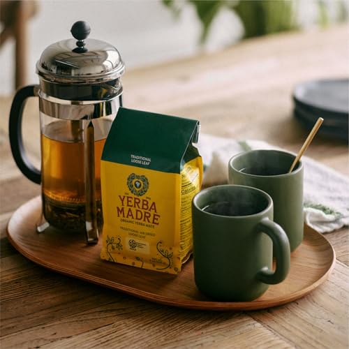 Organic Loose Leaf Yerba Mate Tea - 8 Ounce Pack of 6 by Guayaki - Caffeine & Antioxidants