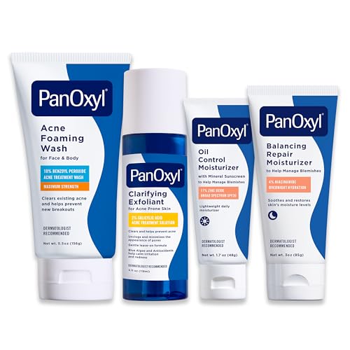 PanOxyl Acne Treatment Bundle with Benzoyl Peroxide & Salicylic Acid