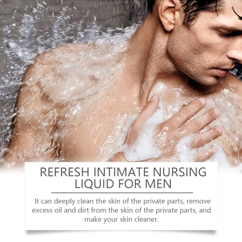 Blue Perfume Scent Refresh Men¡¯s Intimate Wash | pH Balanced Plant-Based Formula, Refreshing & Hydrating Gentle Body Wash for Sensitive Skin, Long-Lasting Freshness (1)