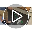 Black 5'x8' Waterproof Non Slip Floor Mat for Dining & Kitchen Protection - Plastic Rug