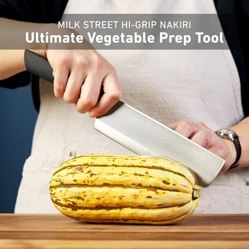 6.75-Inch Nakiri Vegetable Knife - German Steel, Nonstick Blade for Precise Vegetable Chopping