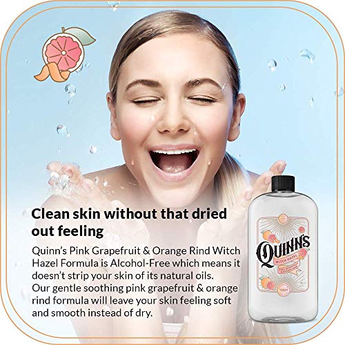 Quinn¡¯s Alcohol Free Witch Hazel with Aloe Vera 16 Ounce (Pink Grapefruit and Orange Rind)